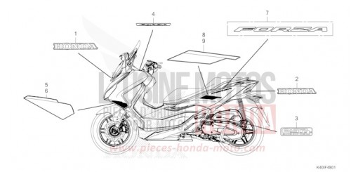 MARQUE/EMBLEME (NSS125ADS/SS/T/ST) NSS125ADT de 2026